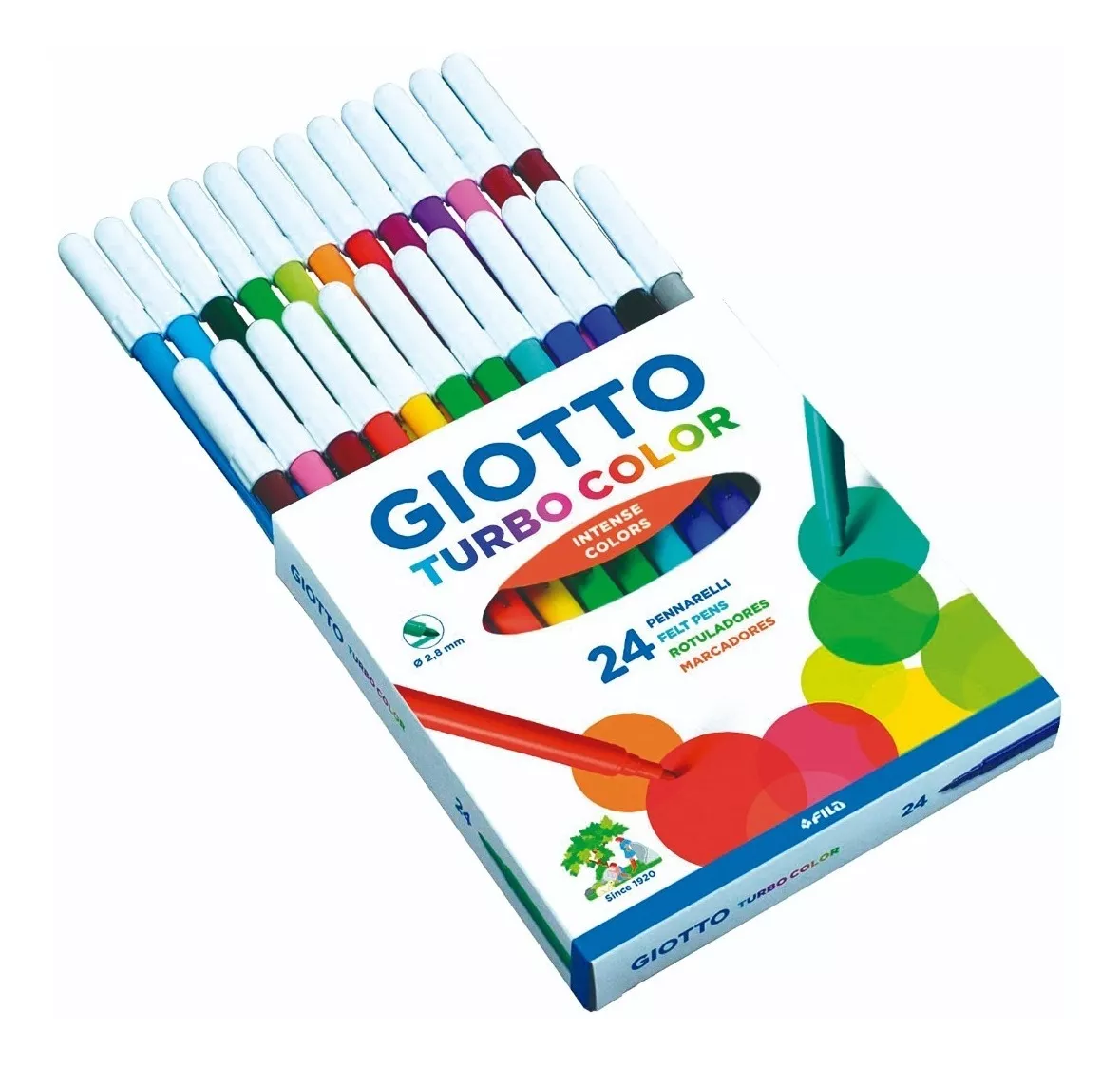 Lapiz Scripto FILA Giotto Turbo Color 24 colores